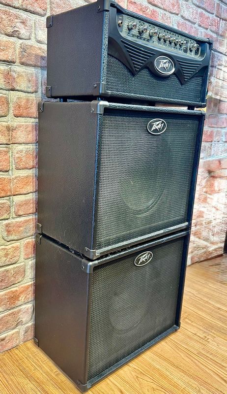 Custom Peavey Vypyr 30W Modeling Amp Head + Dual 2x12 Speaker Cabinets