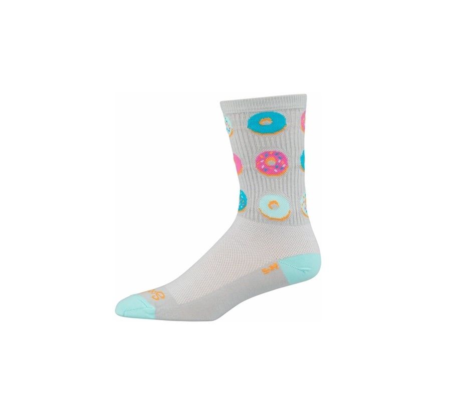 SockGuy Crew Glazed Socks - 5&quot;, Gray, Small/Medium