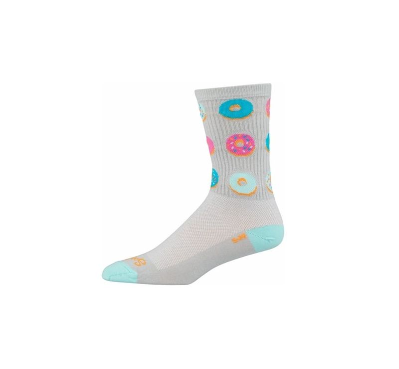 SockGuy Crew Glazed Socks - 5&quot;, Gray, Small/Medium