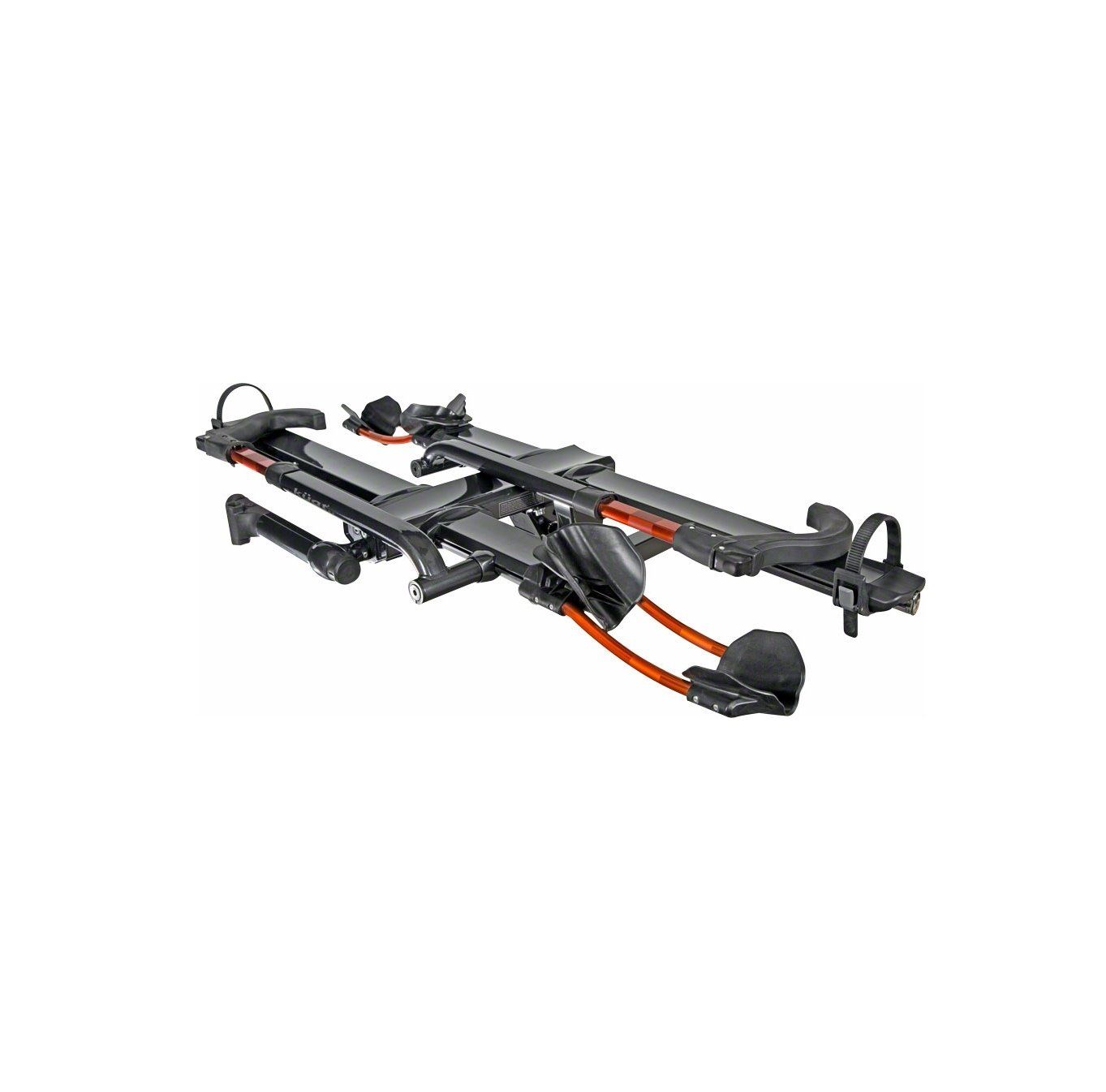 Kuat NV 2.0 Hitch Bike Rack - 2-Bike, 1-1/4&quot; Receiver, Metallic Gray/Orange