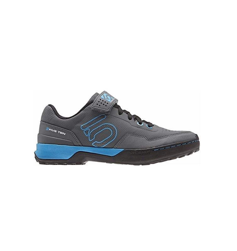 Five Ten Kestrel Lace Clipless Shoe - Women&#39;s Grey Five / Shock Cyan / Core Black 8.5