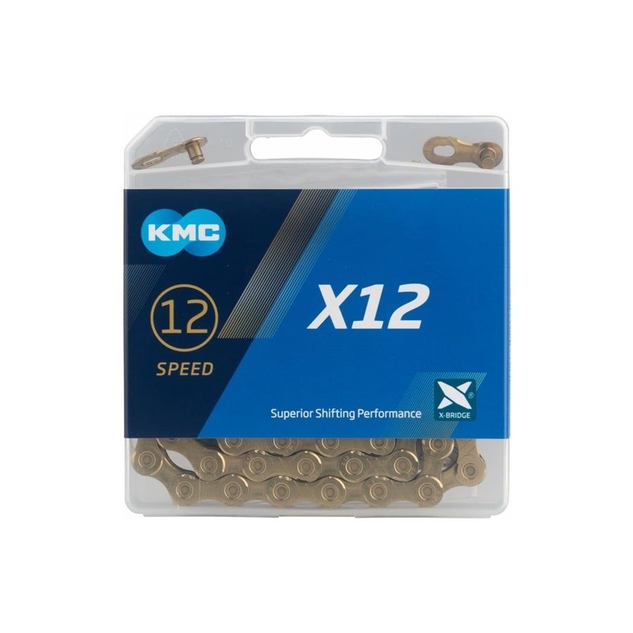 KMC X12 Chain - 12-Speed 126 Links Gold