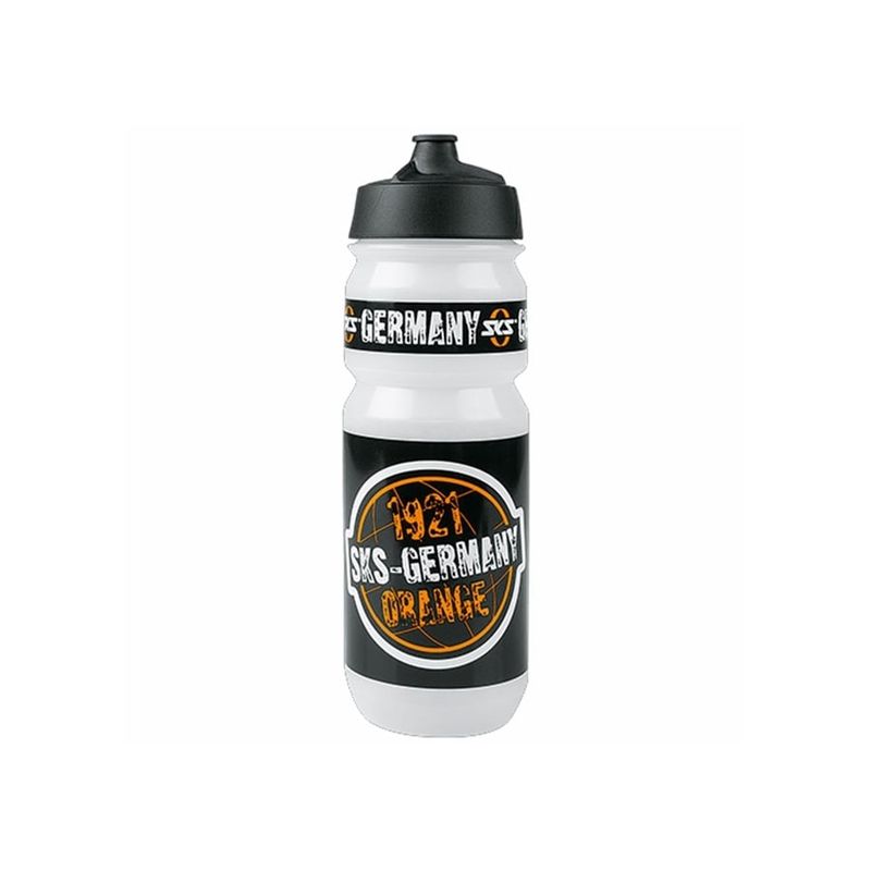 SKS Water Bottle - SKS Logo, Clear/Black, 750 ml