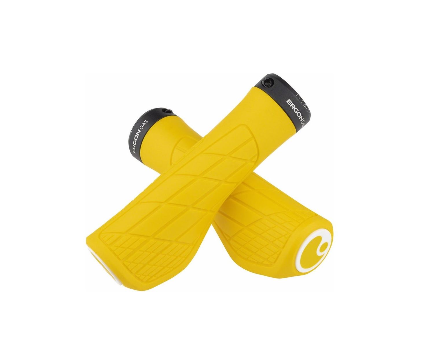 Ergon GA3 Grips - Yellow Mellow, Lock-On, Small