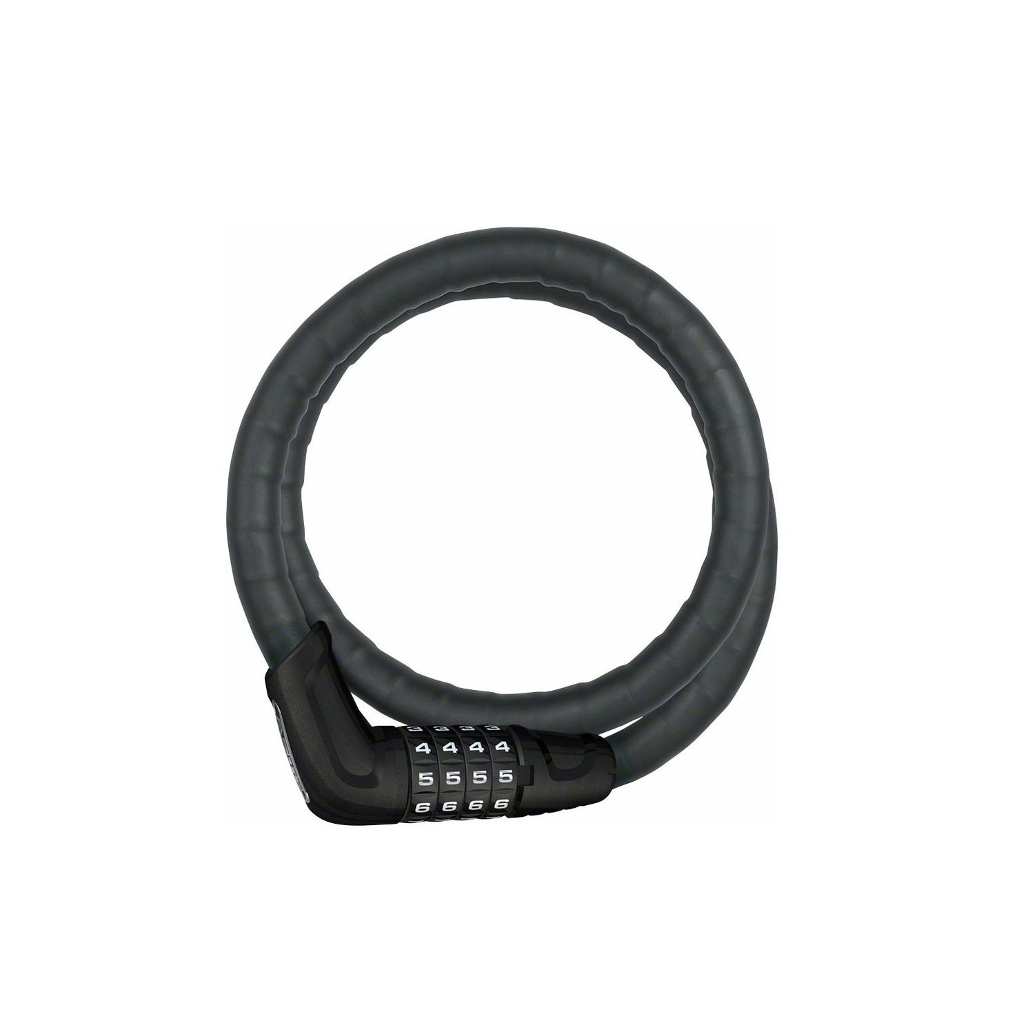 ABUS Combination Cable Lock Steel-O-Flex Tresor 6615C: 85cm x 15mm With Mount, Black