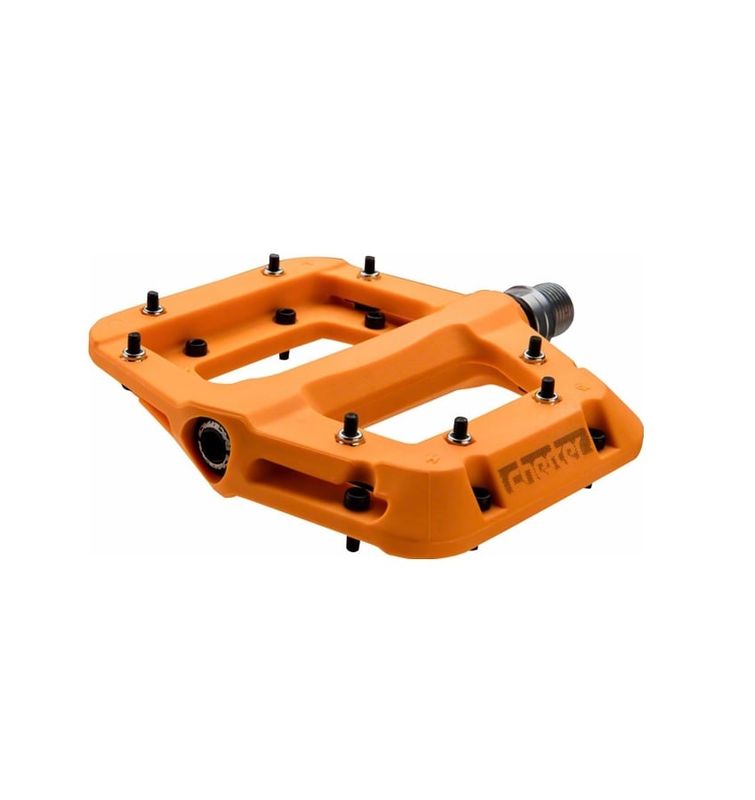 RaceFace Chester Composite Platform Pedal: 9/16&quot; Orange