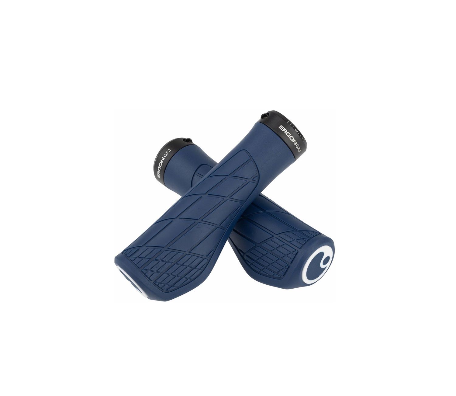 Ergon GA3 Grips - Nightride Blue, Lock-On, Large
