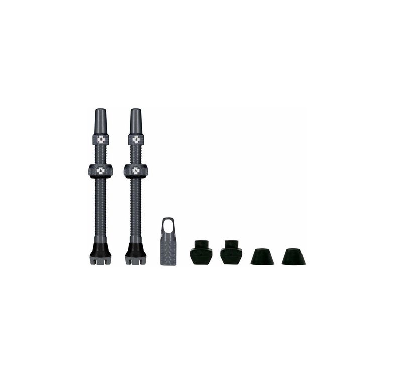 Muc-Off V2 Tubeless Valve Kit - Gray, 44mm, Pair