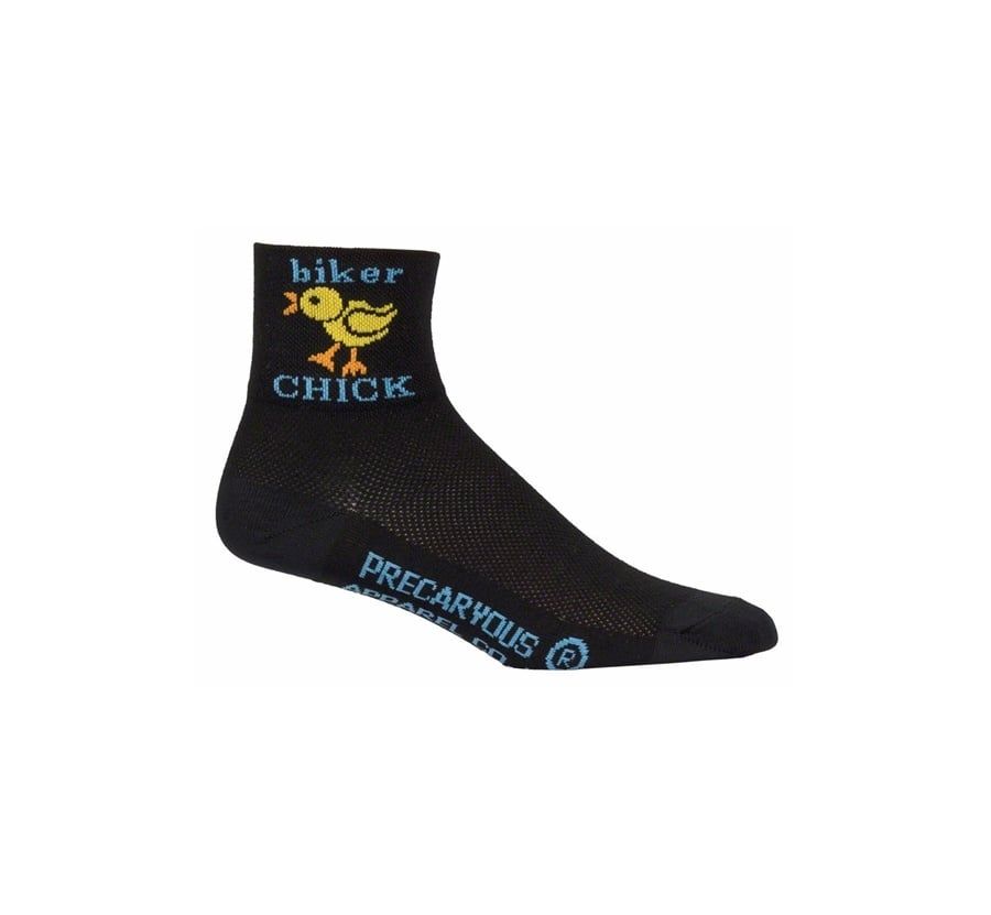 SockGuy Classic Biker Chick Socks - 3 inch, Black, Women&#39;s, Small/Medium
