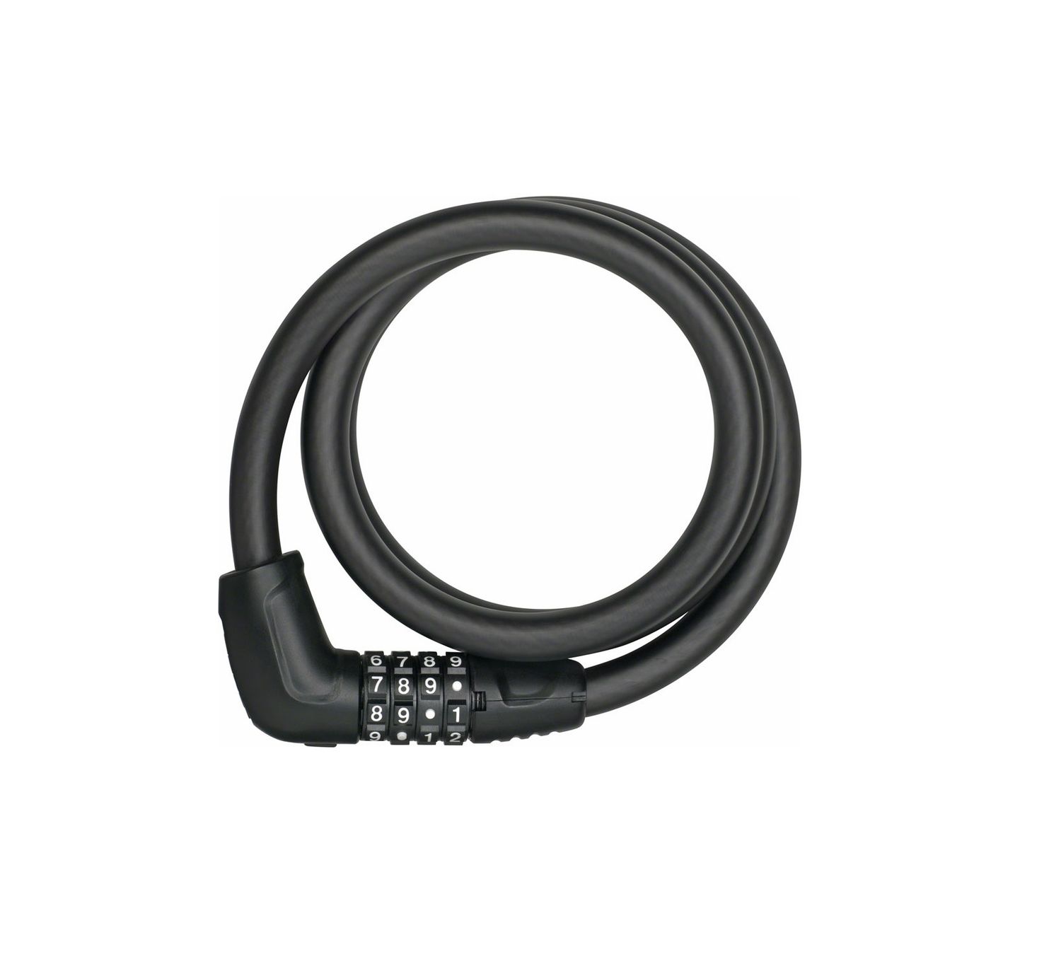 Abus Tresor 6412C Cable Lock - Combination, 2.8&#39;, With Bracket, Black