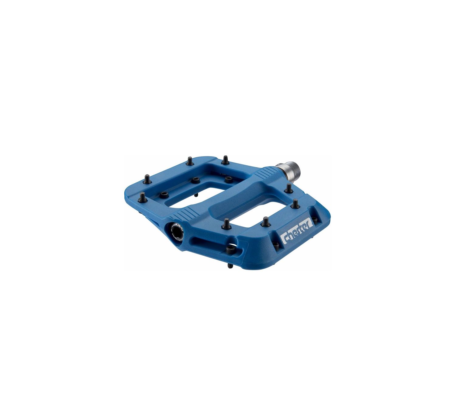 RaceFace Chester Pedals - Platform, Composite, 9/16&quot;,Blue, Replaceable Pins