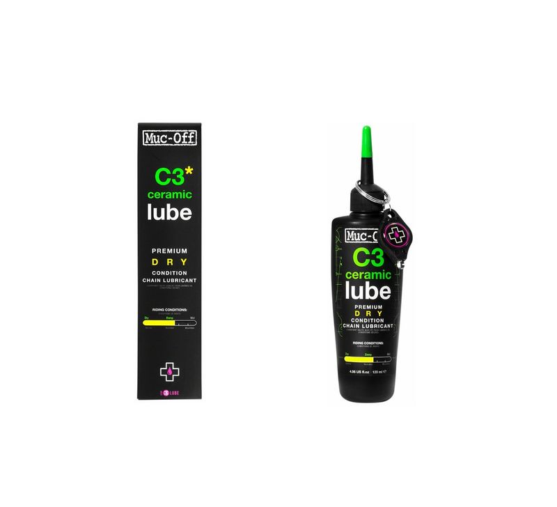 Muc-Off C3 Dry Ceramic Bike Chain Lube - 120ml, Drip