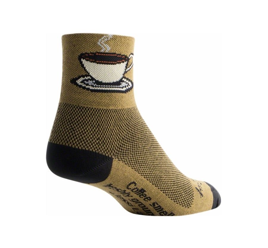 SockGuy Classic Coffee Socks - 3&quot;, Brown, Large/X-Large