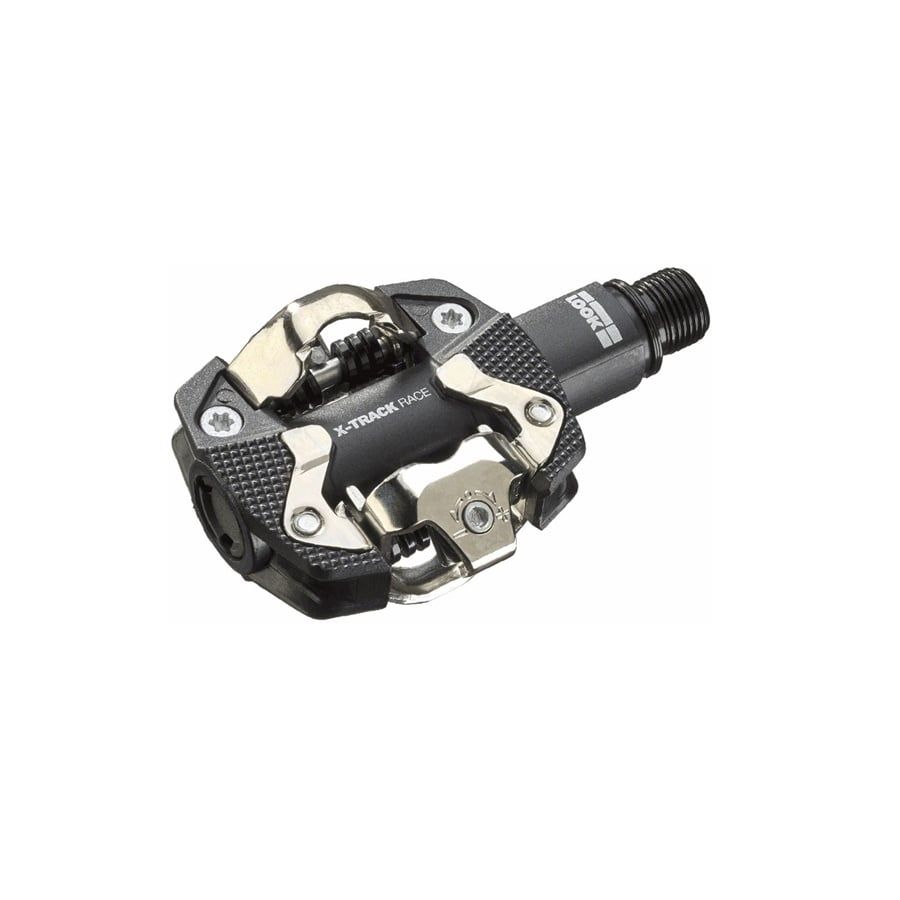 LOOK X-TRACK RACE Pedals - Dual Sided Clipless, Chromoly, 9/16&quot;, Black