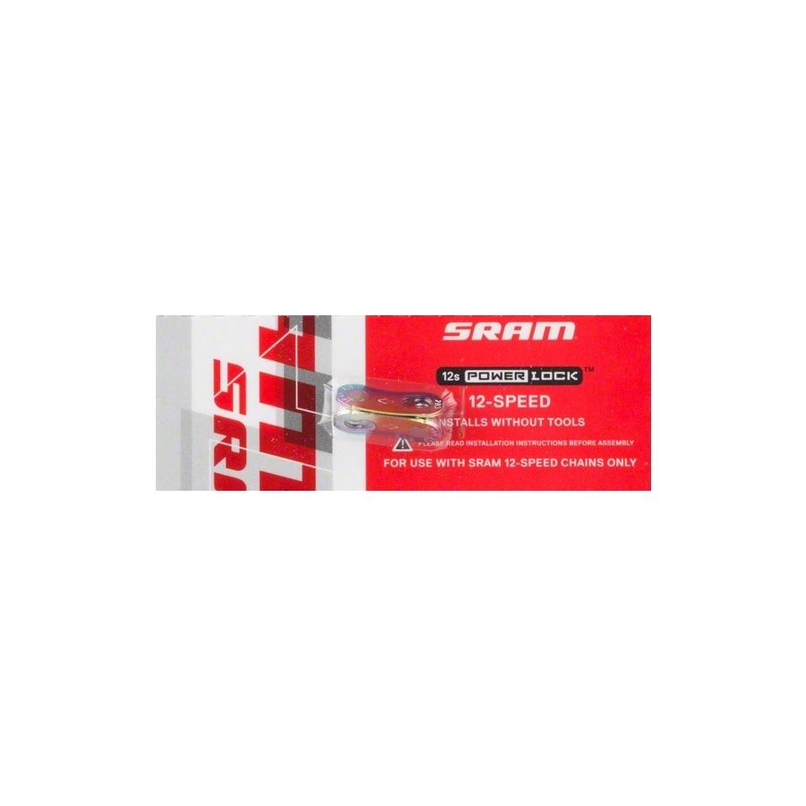 SRAM Eagle PowerLock Link for 12-Speed Chain, Rainbow Finish