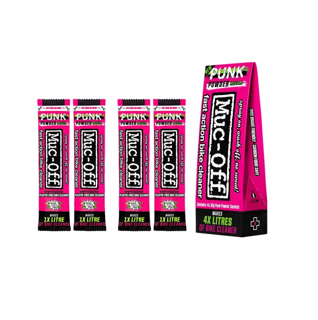 Muc-Off Punk Powder, 4 Pack