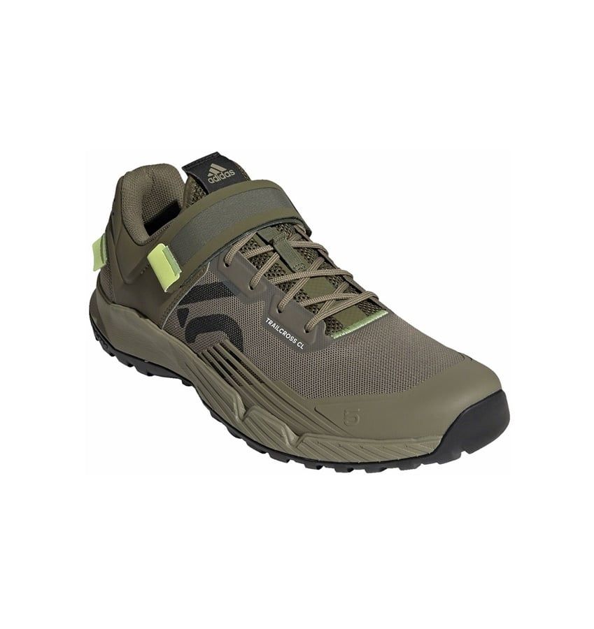 Five Ten Trailcross Mountain Clipless Shoes - Men&#39;s, Orbit Green/Carbon/Pulse Lime, 8.5