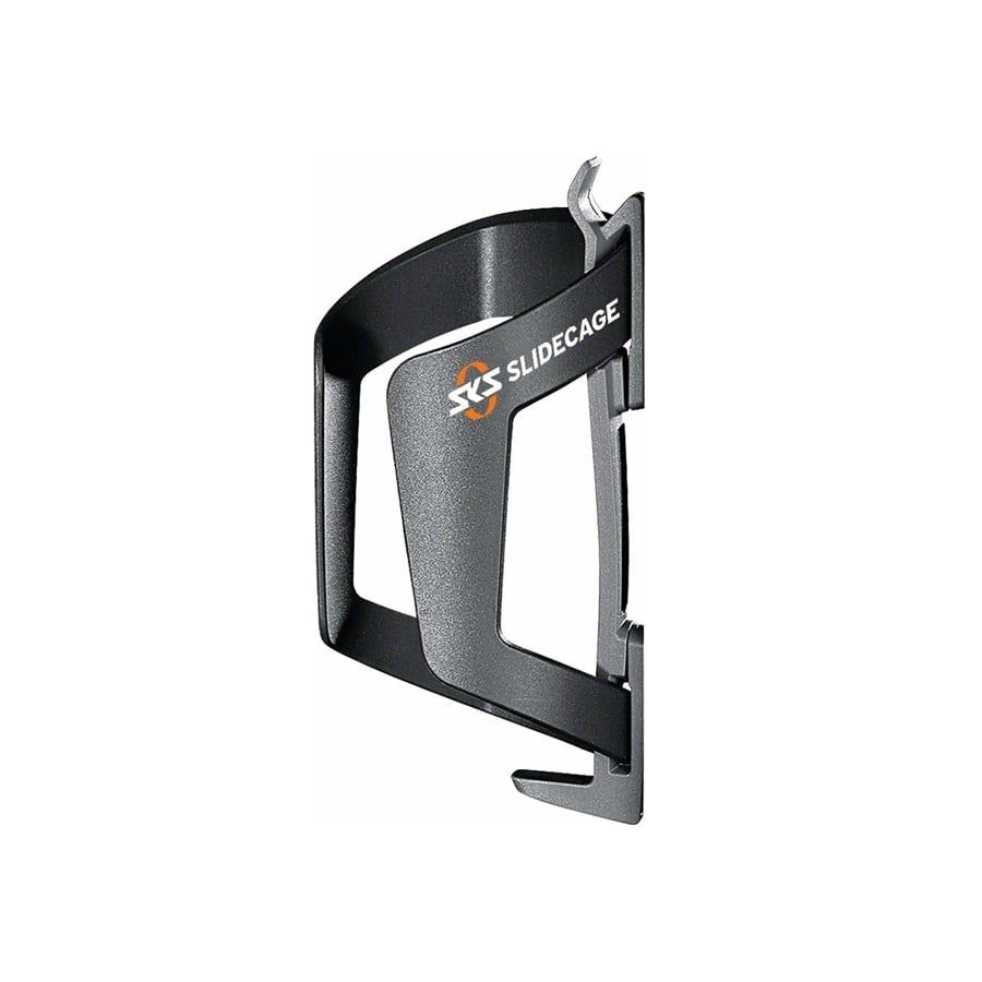 SKS Slide Cage Side or Top Slide in Water Bottle Cage for Bicycles, Black