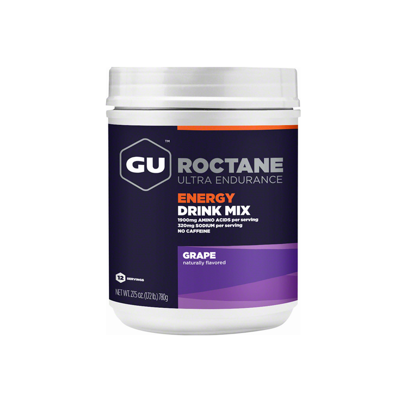 GU Roctane Energy Drink Mix - Grape, 12 Serving Canister
