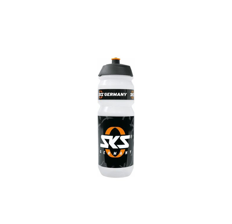 SKS Water Bottle - SKS Logo, Clear/Black, 24 oz