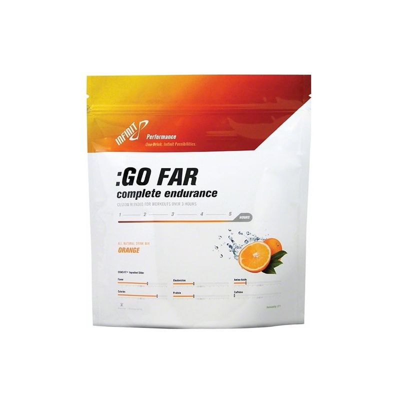 Infinit Nutrition Go Far Energy Drink Mix: Orange 18 Serving Bag