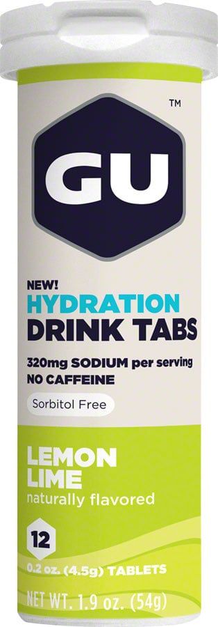 GU Hydration Drink Tabs: Lemon Lime