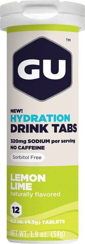 GU Hydration Drink Tabs: Lemon Lime