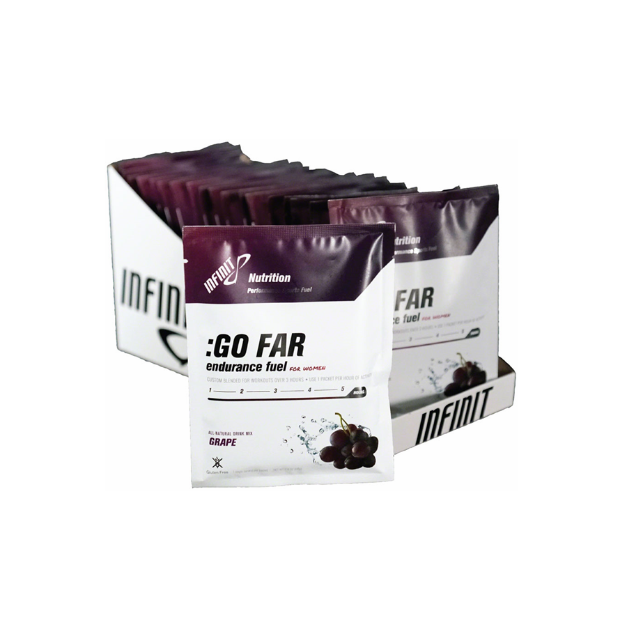 Infinit Nutrition Women&#39;s Go Far Energy Drink Mix: Grape - Single Packet