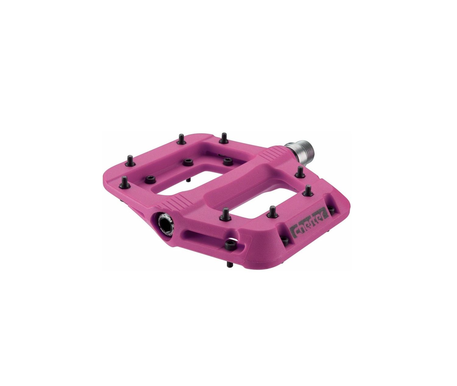 RaceFace Chester Pedals - Platform, Composite, 9/16&quot;,Magenta, Replaceable Pins