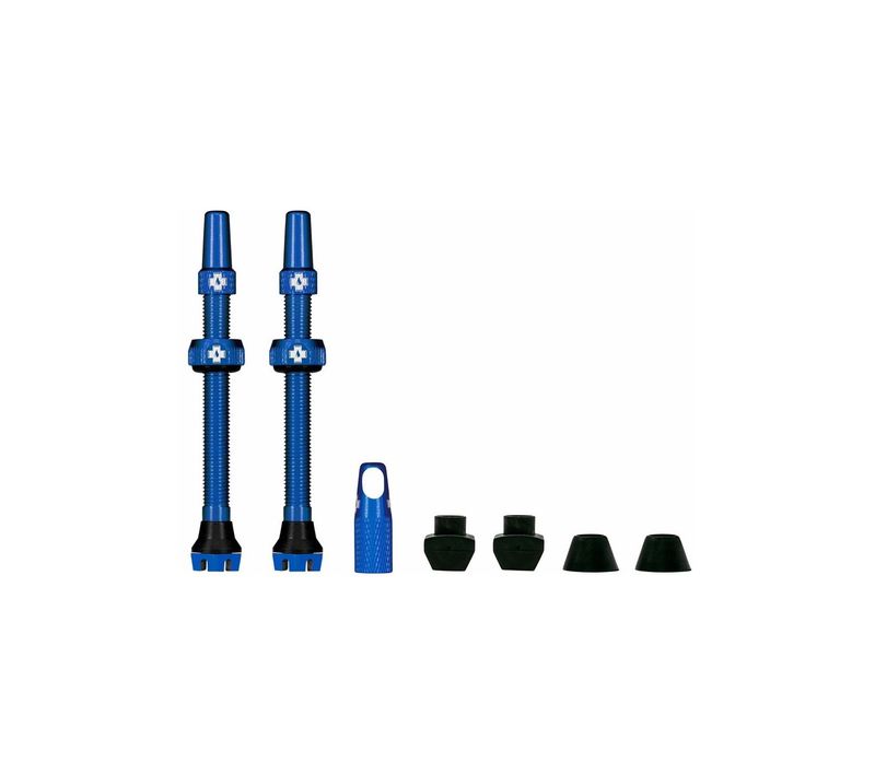 Muc-Off V2 Tubeless Valve Kit - Blue, 44mm, Pair