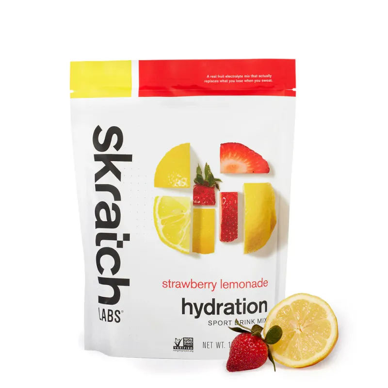 Skratch Labs Hydration Sport Drink Mix - Strawberry Lemonade, 20 -Serving Resealable Pouch