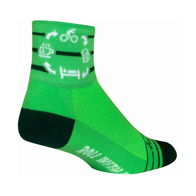 SockGuy The Cycle Standard Classic Socks - 3&quot;, Small/Medium