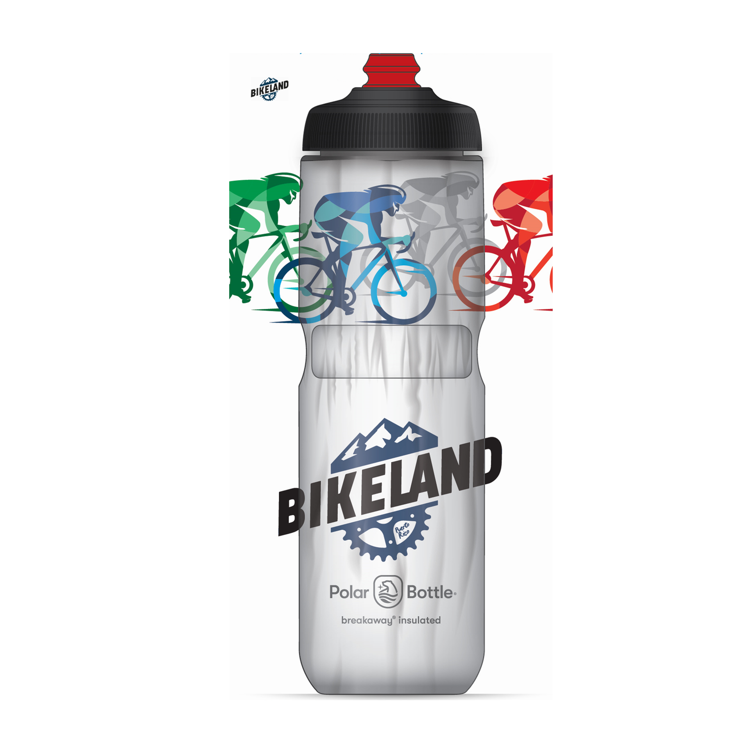 Polar Water Bottles Breakaway Insulated - Sport Cap 20oz, Color: Cyclist Black Charcoal