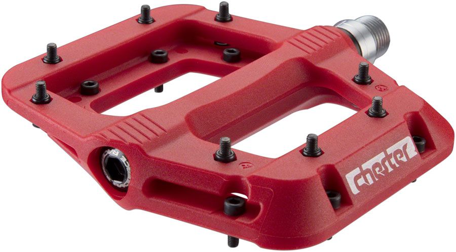 RaceFace Chester Pedals - Platform, Composite, 9/16&quot;, Red