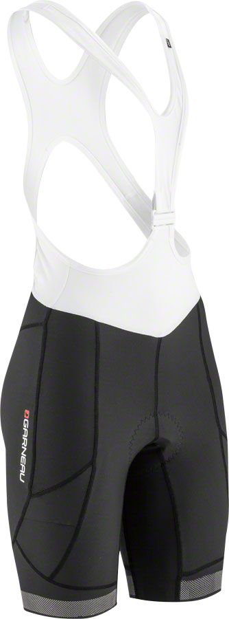 Garneau CB Neo Power RTR Bib Shorts - Black/White, Large, Women&#39;s