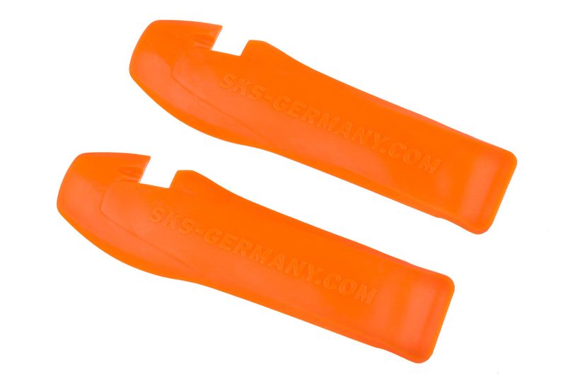SKS Bicycle Tyre/Tire Levers Orange Super Light MTB/ROAD 20 Grams Pair