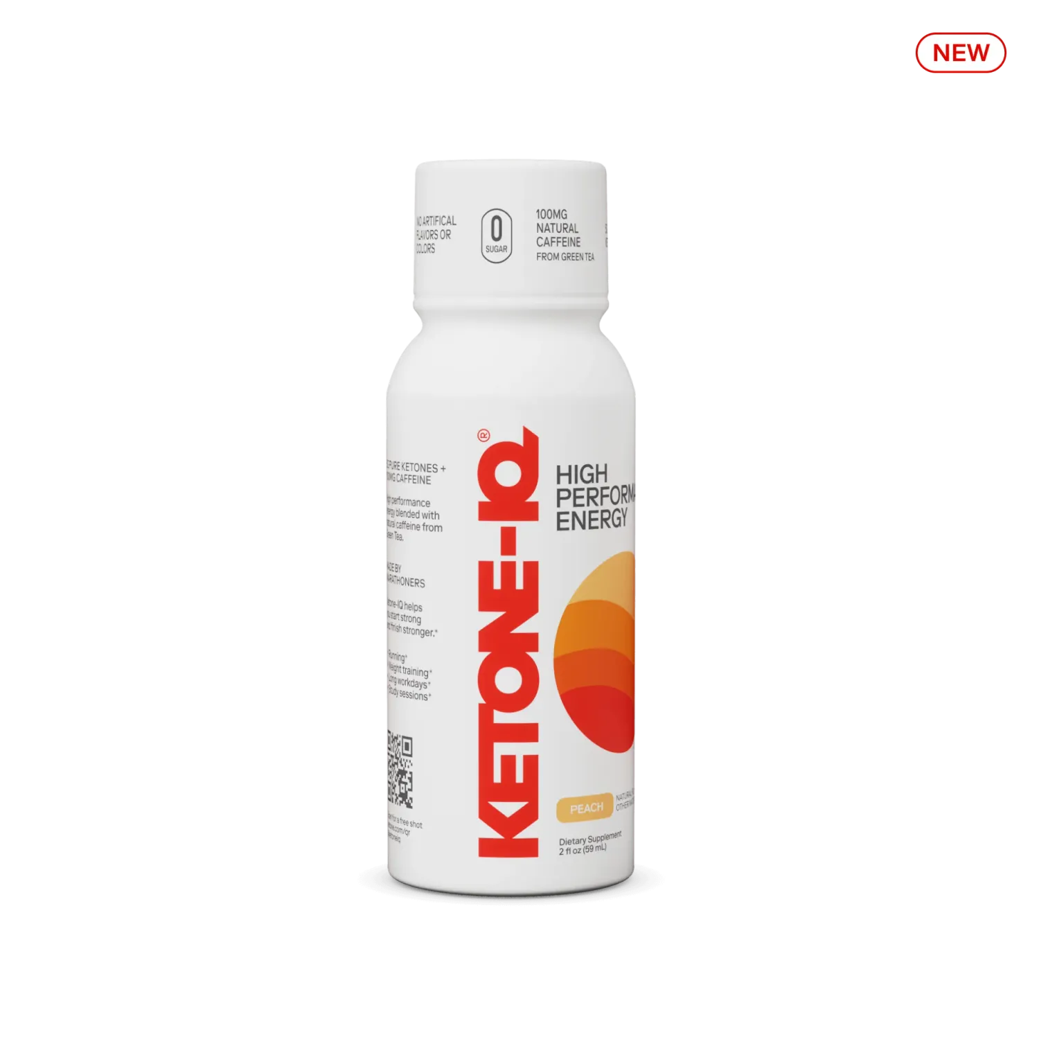 Ketone-IQ +Caffeine Shot Peach  (Single)