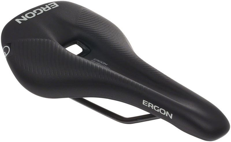 Ergon SR Comp Saddle - Titanium, Black, Men&#39;s, Medium/Large