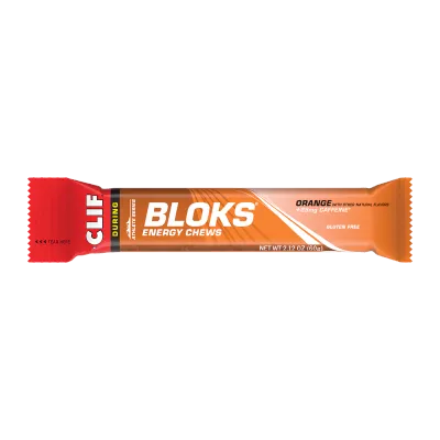 Clif Shot Bloks: Orange with 25mg Caffeine