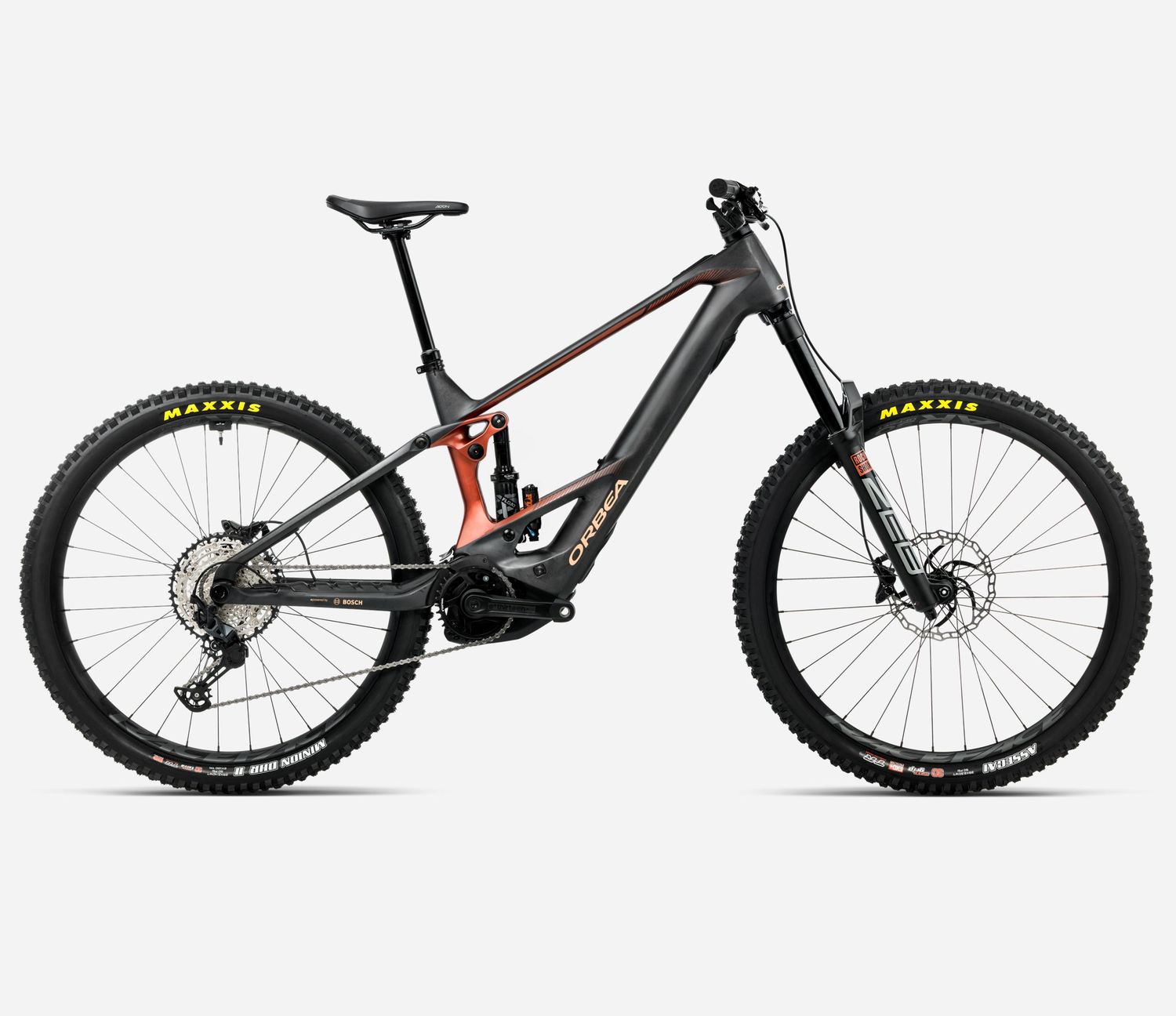 Orbea Wild M20 20MPH, Size: M, Color: Diamond Carbon View (Matt) - Mars Red (Gloss)