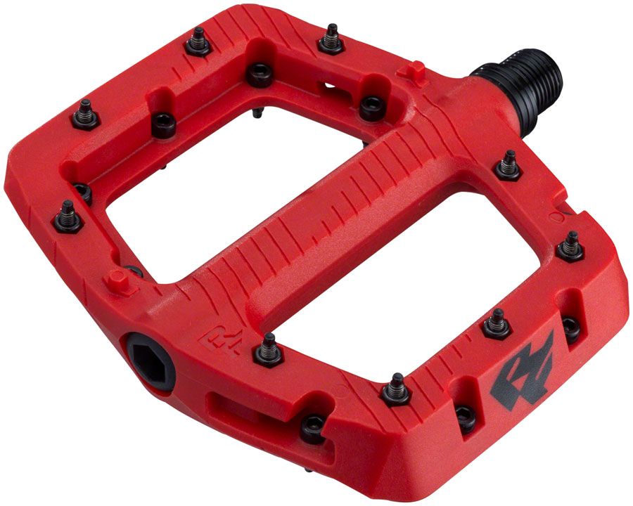 RaceFace Chester Pedals - Platform, Composite, 9/16&quot;, Small, Red