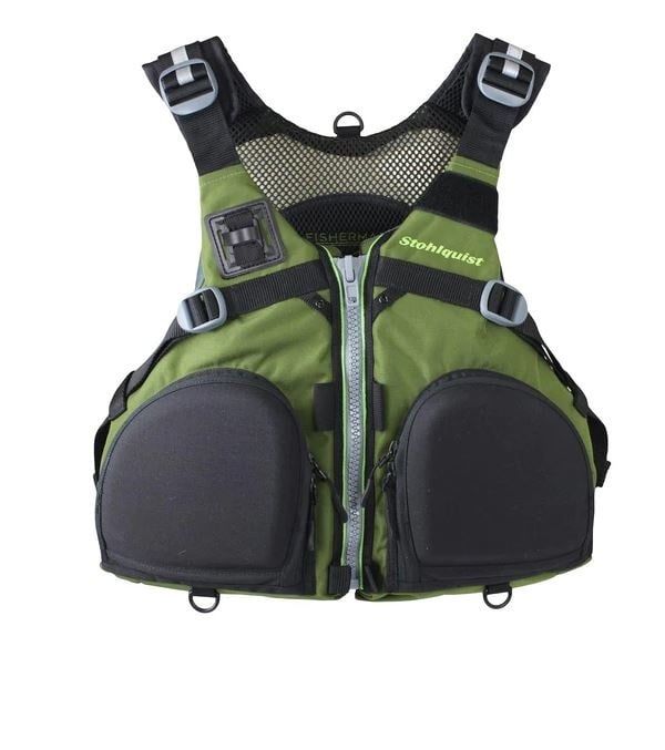 Fisherman PFD Men's, Color: Green/Grey, Size: L/XL