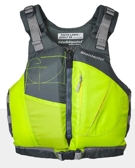 Escape PFD Youth, Color: Lime, Size: 75-125 LBS