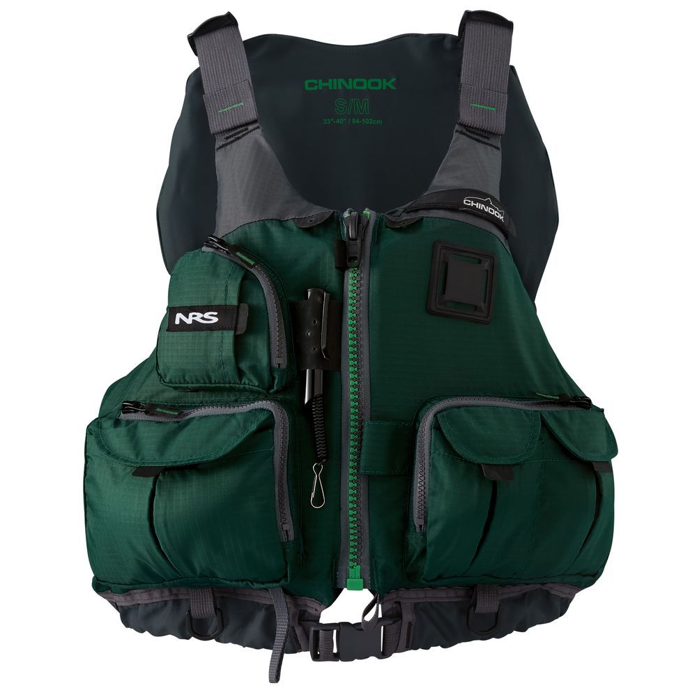 Chinook Fishing PFD, Color: Green, Size: S/M