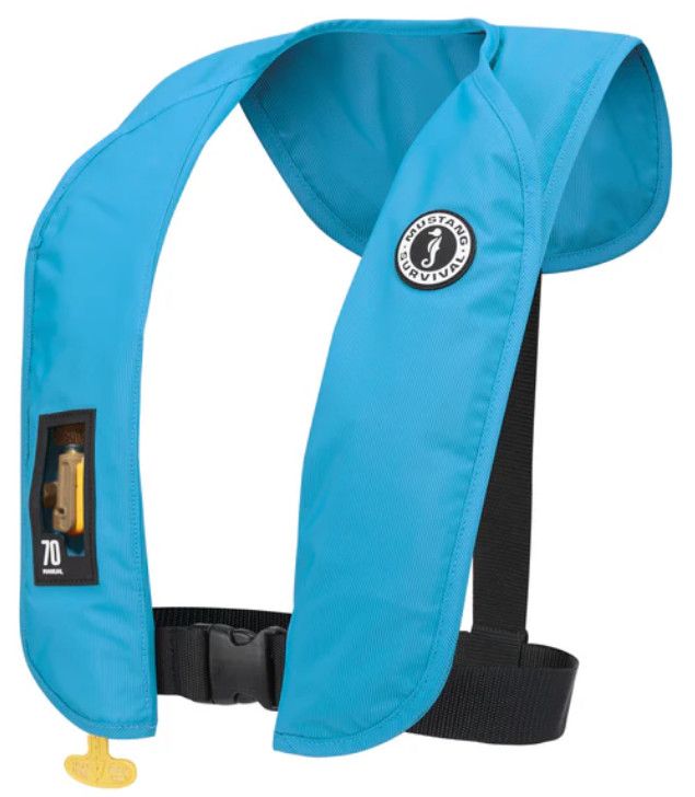 MIT 70 Manual Inflatable PFD, Color: Azure, Size: Universal