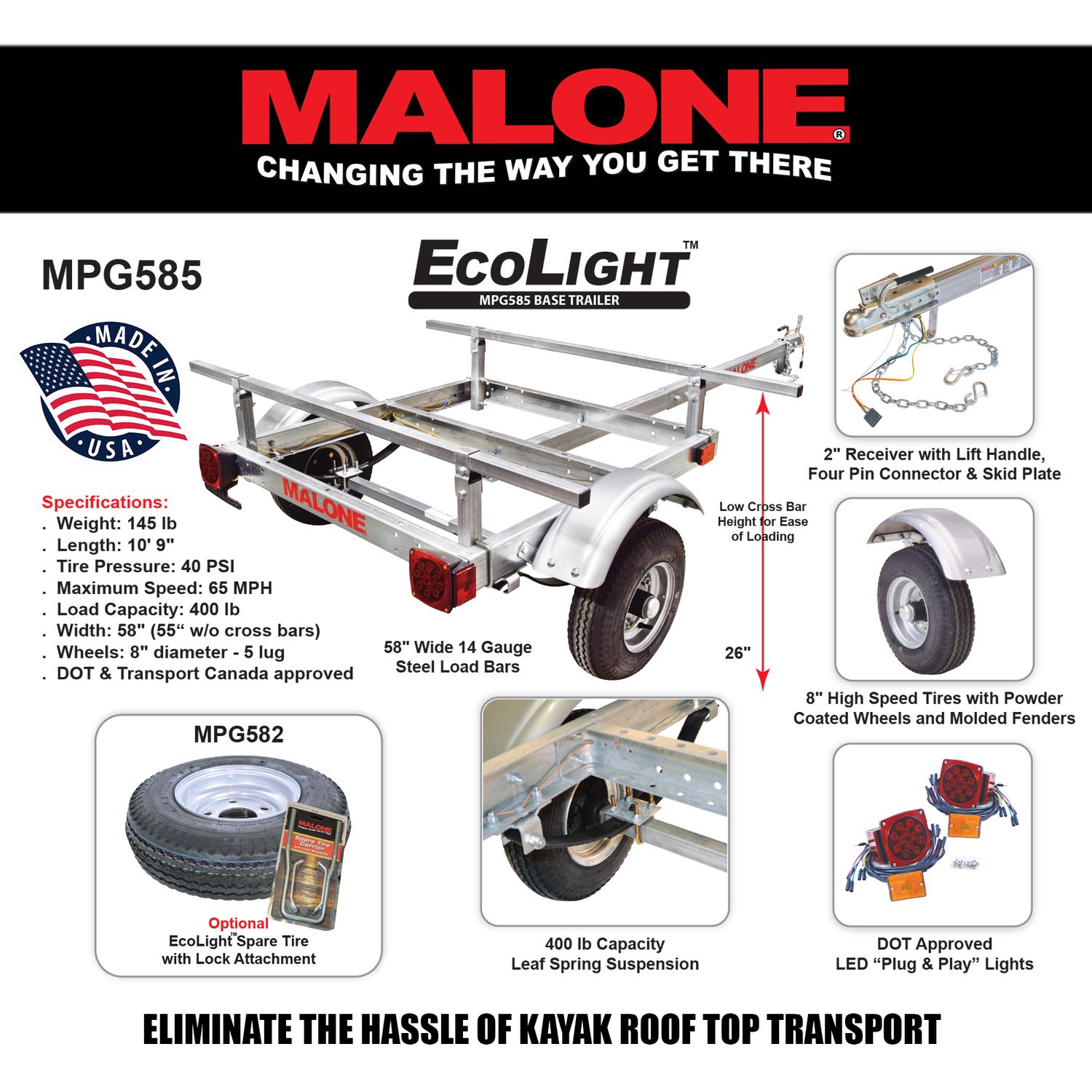 Malone Ecolight Sport Trailer