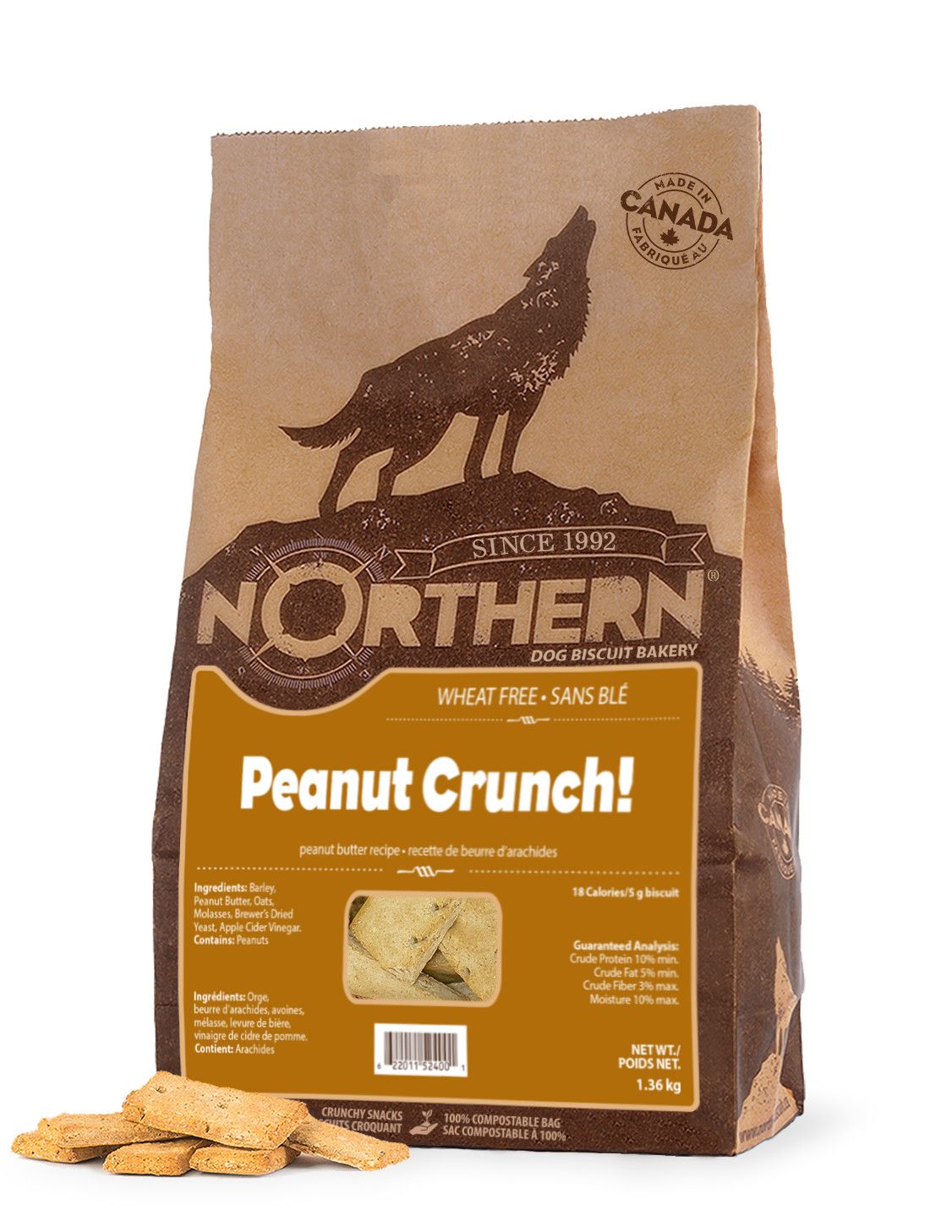 Northern Biscuits Wheat Free Peanut Crunch [DOG] 1.36KG
