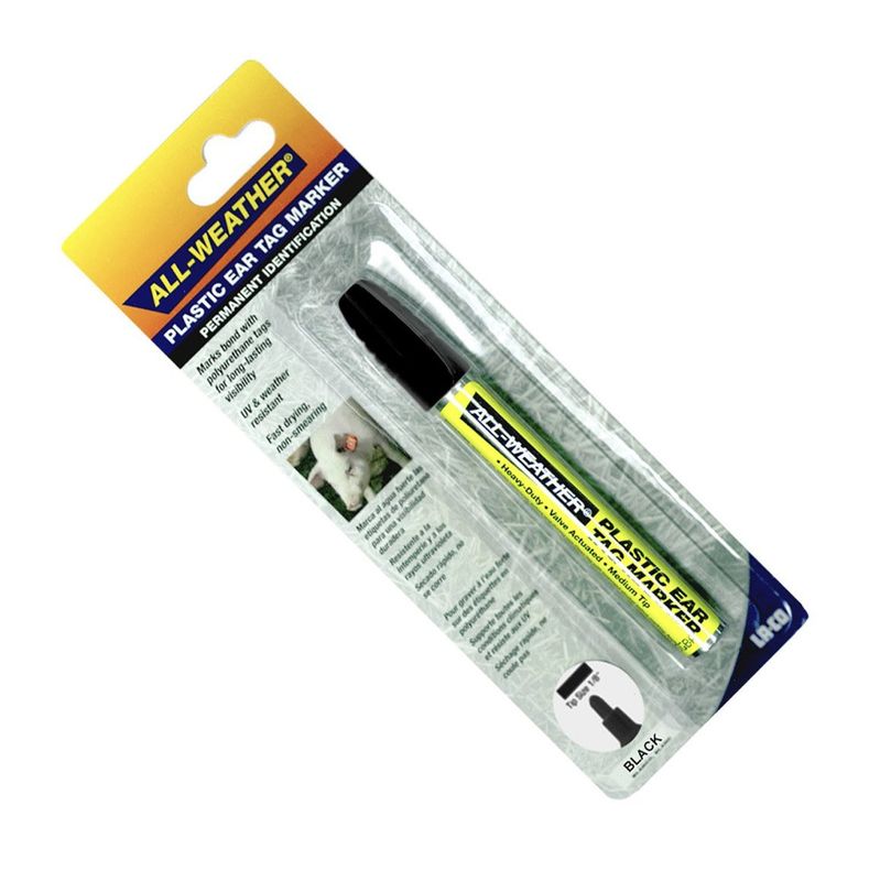 All Weather Tag Marker Black