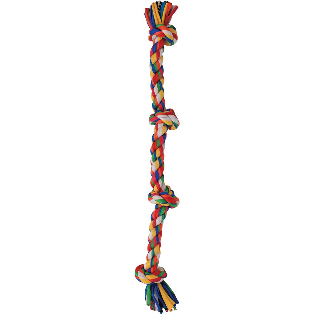 4 Knot Cotton Tug Rope LG 27&quot;