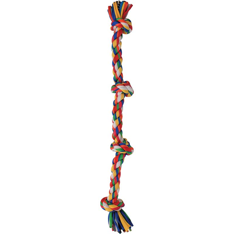 4 Knot Cotton Tug Rope LG 27&quot;